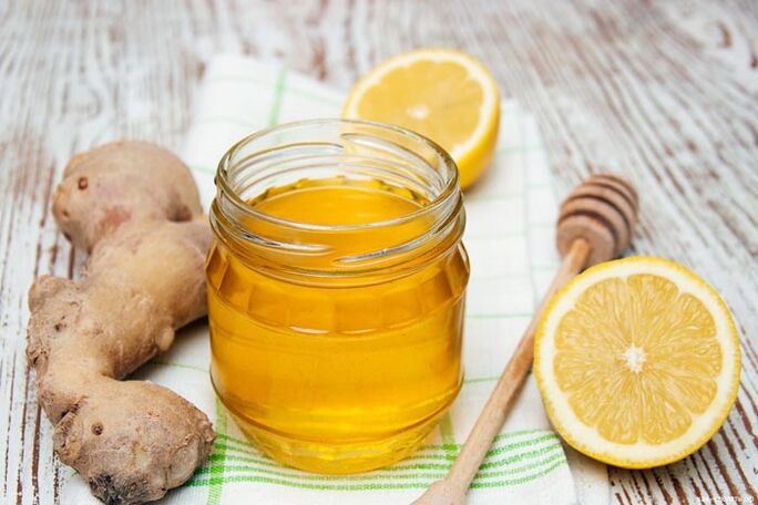 ginger and lemon honey for potency